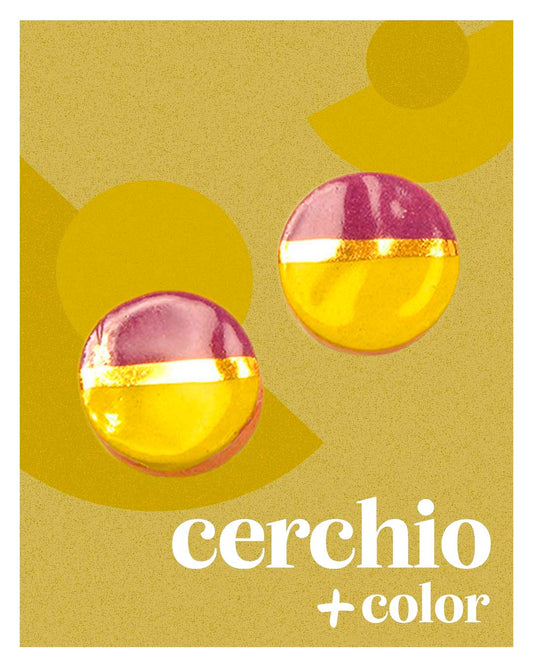 Orecchini Cerchio +Color - Amapola Ceramica - +Color Edition - Amapola Ceramica