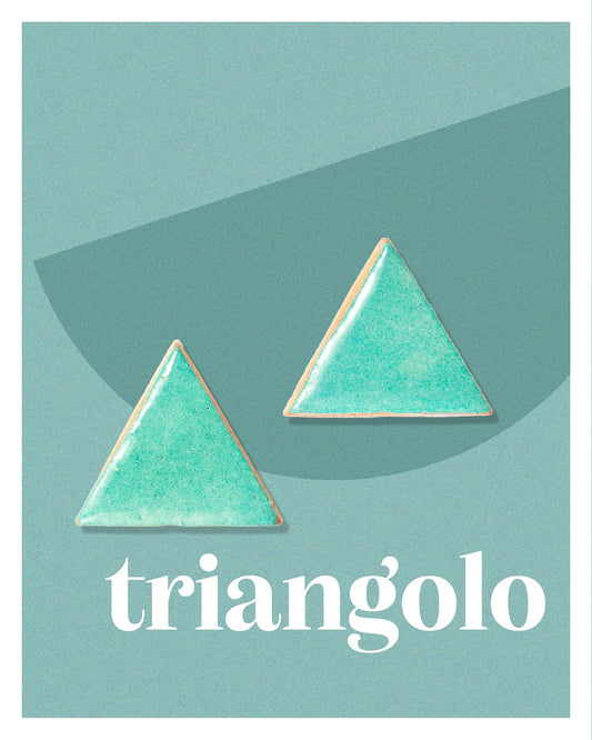 orecchini triangolo; geometria