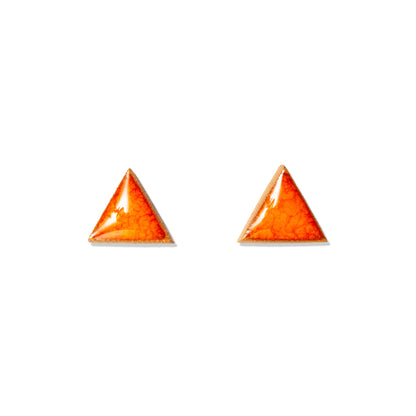orecchini arancione; triangolo arancio