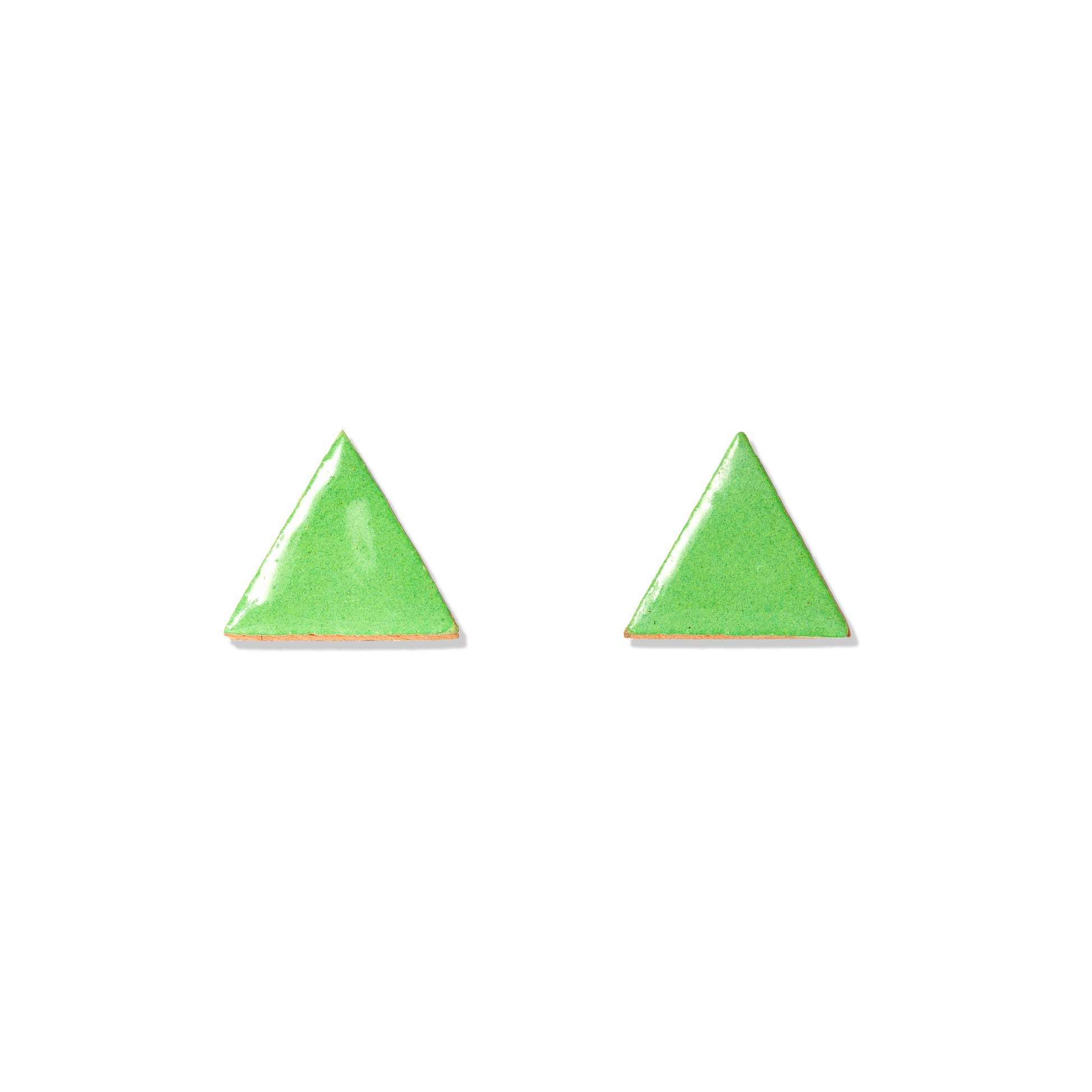 triangolo; orecchini; ceramica